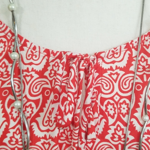 Rebecca Malone blouse, tie neckline NWT - Picture 3 of 5